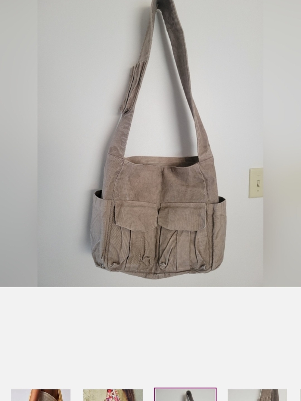 FREE PEOPLE/WE THE FREE Canvas Crossbody Tote - Picture 2 of 10